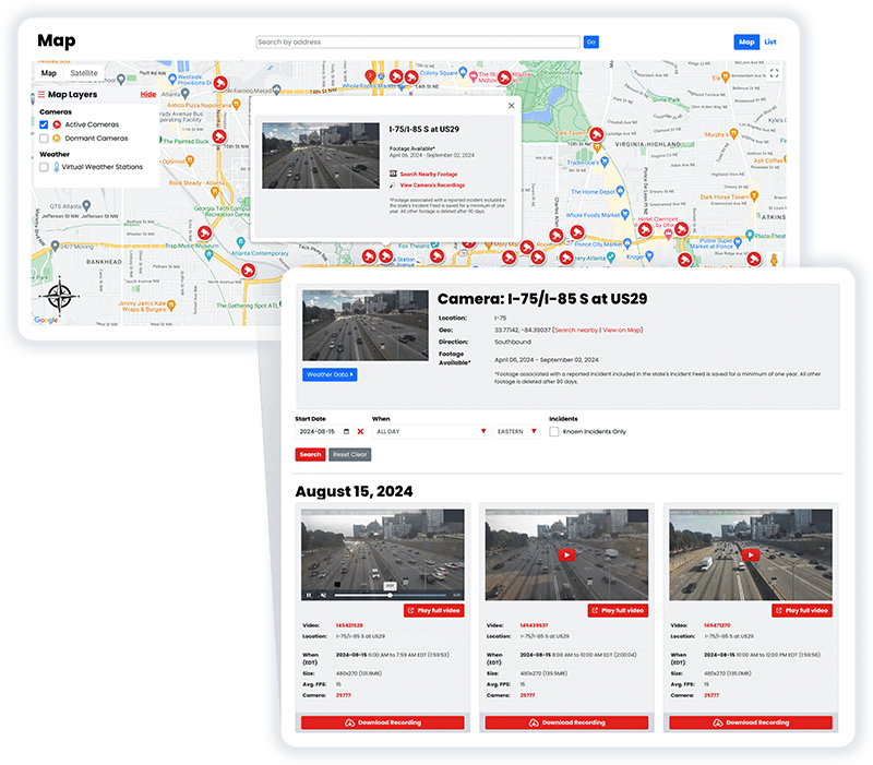 RoadProof report map view