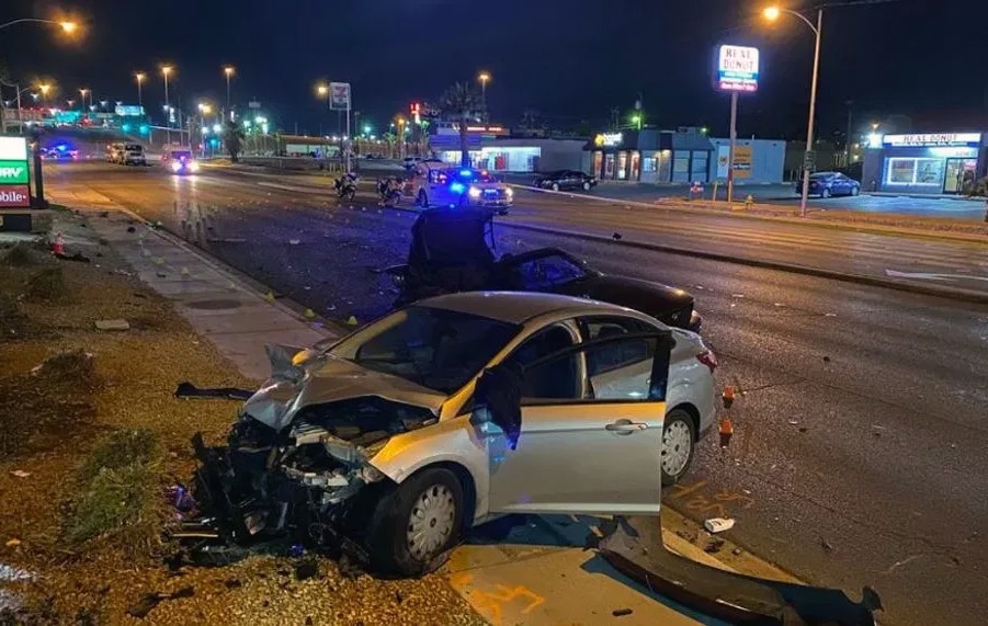 Traffic Camera Video Data In Nevada - Las Vegas Traffic Accident 